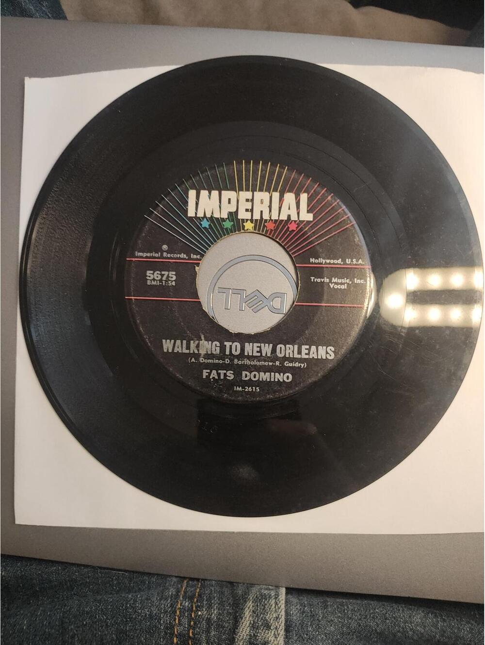 Fats Domino -  walking to New Orleans -vintage 45 VG+